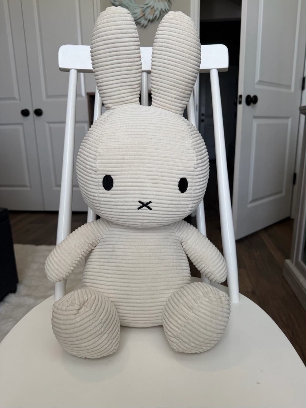20" Miffy ECO Corduroy Plush - Off-White